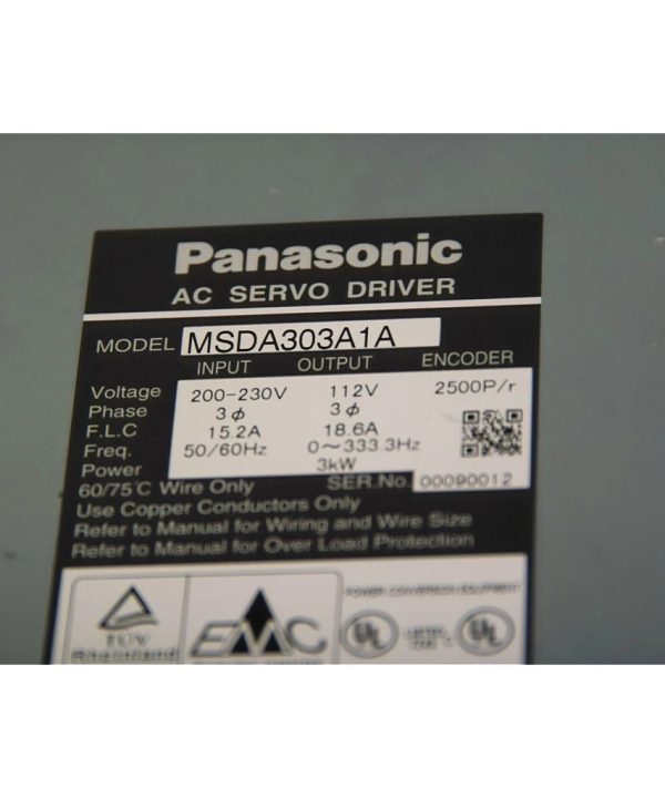 Bộ Điều Khiển Servo Panasonic 3000W Msda303a1a