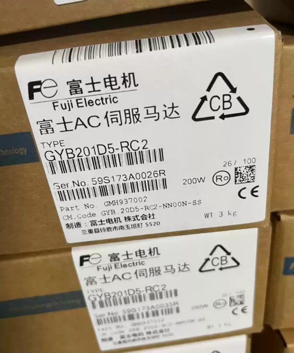 Động cơ servo Fuji GYB201/401/751D7-RC2 RYH201/401/751F6-VV2 New