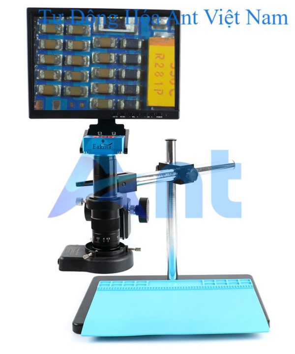 Eakins 48MP 4K Industrial Digital Video Microscope Camera Set Work System 180X 300X Zoom For Lab Teaching Electronic