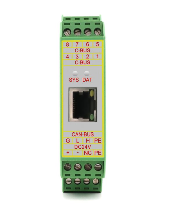GCAN-204 cấp công nghiệp modbus rtu to CAN bus chuyển đổi Bus với DIN đường sắt được sử dụng cho nối tiếp và CAN-Bus