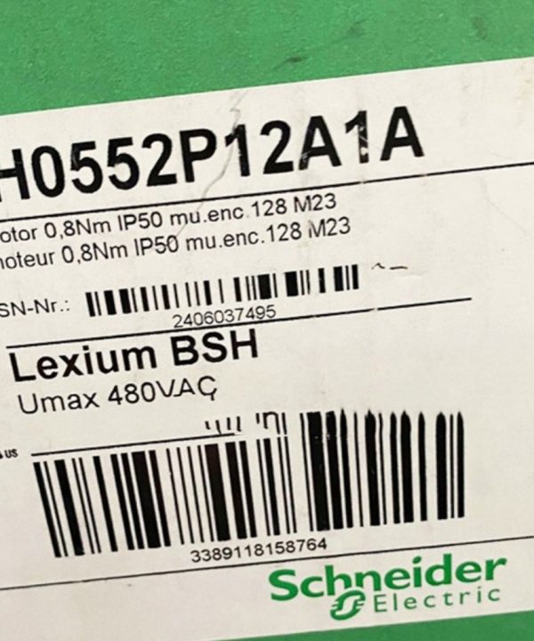 Bsh0553p12a2a Schneider Động Cơ Servo IEC 55Mm 1.3nm Có Phím IP40 Thương Hiệu Mới