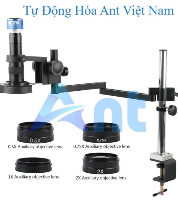 Eakins 4K 2K 1080P 55MP 48MP 24MP 8.3MP HDMI USB Video Microscope Camera 180X Zoom Lens Universal Articulating Holder