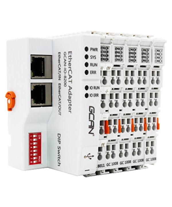 New Canopen Bộ chuyển đổi GCAN-IO-8000 nô lệ IO Bộ ghép nối nô lệ PLC mở cổng mô đun CAN mở rộng