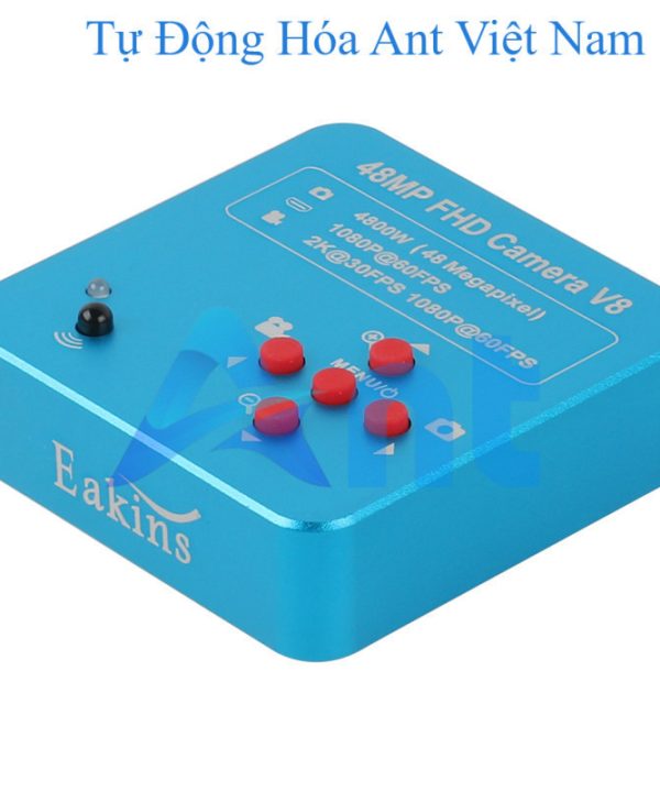 Eakins 48MP 2K HDMI Video Microscope Camera 1080P 60FPS C-MOUNT Interface Panasonic Sensor With Remote Control 8G Card