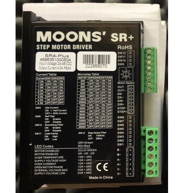 Bộ điều khiển động cơ bước MOONS' SR4-PLUS New
