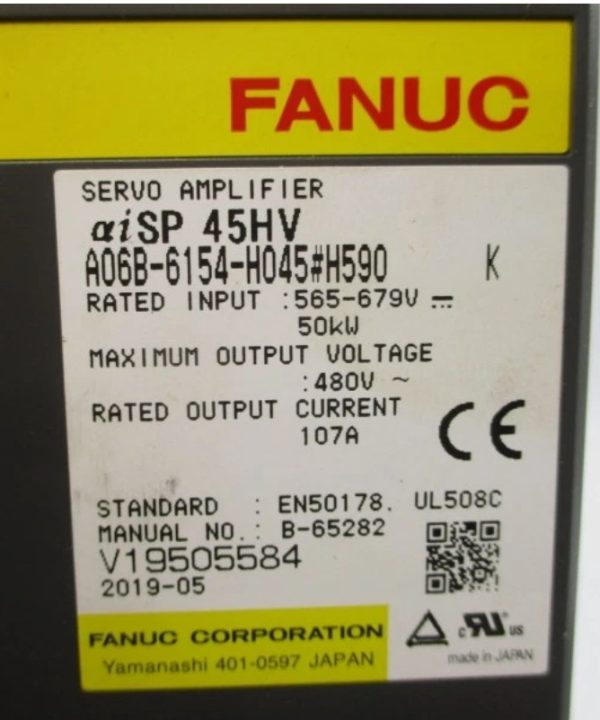 A06B-6154-H045 FANUC 565-679V 107a unmp