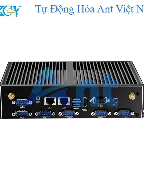 XCY Máy tính PC mini công nghiệp Intel i7 5500U 2X GbE LAN 6x Com RS232 HDMI VGA 6x USB hỗ trợ wifi 4G LTE Windows Linux