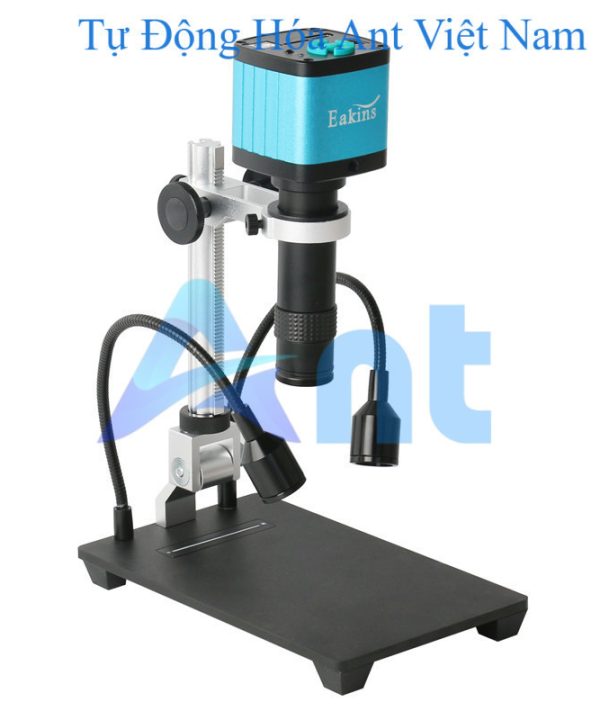 Eakins 4K 48MP HDMI USB Digital Video Microscope Camera 1X-130X Zoom C-Mount Lens bracket With light  CPU PCB Chips